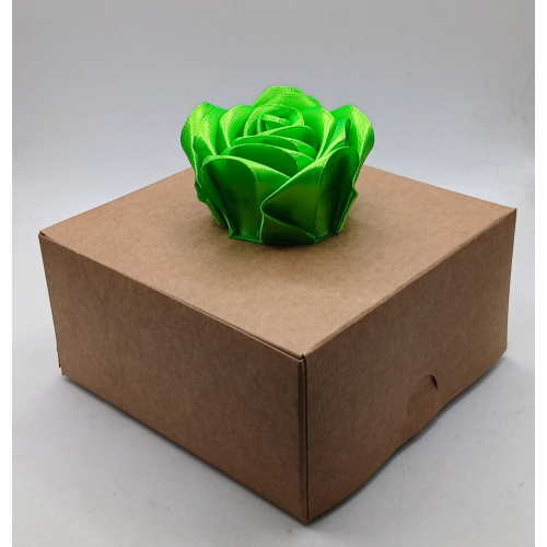 RIBBON SATIN ROSES LIME GREEN 40MM RIBBON SATIN ROSES LIME GREEN 40MM